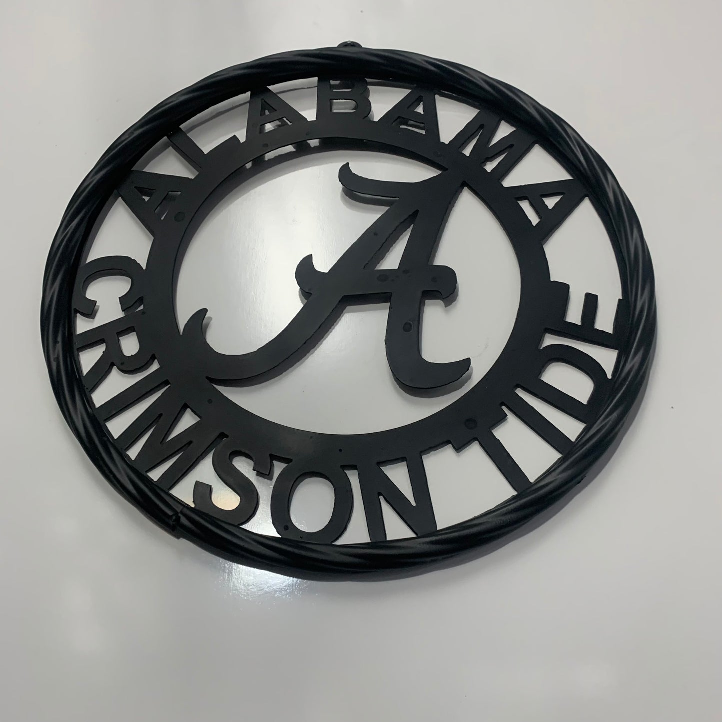 ALABAMA CRIMSON TIDE CUSTOM ALL BLACK METAL VINTAGE SIGN TEAM HANDMADE