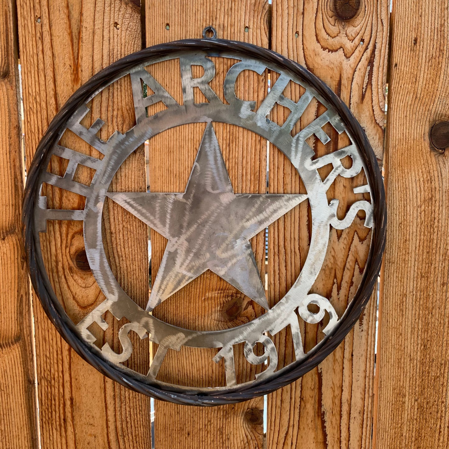 ARCHER STYLE YOUR CUSTOM NAME LASERCUT METAL SIGN WESTERN HOME DECOR HANDMADE ART