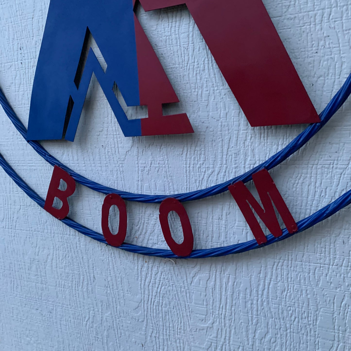 #EH11299 CUSTOM NAME XR ROOFING STYLE SIGN RED,WHITE & BLUE TEXAS FLAG LOGO HANDMADE