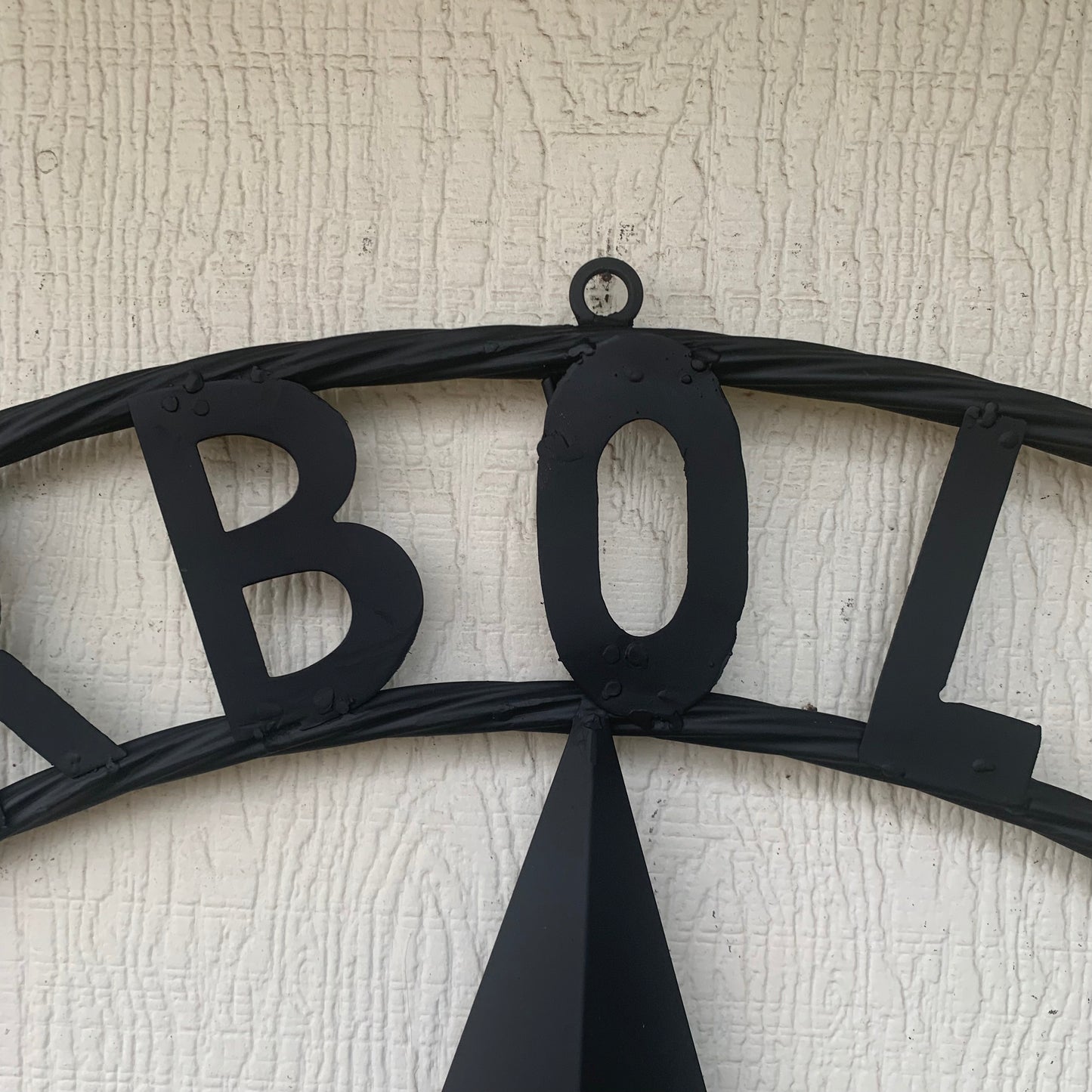 ZARBOLIAS STYLE CUSTOM NAME STAR BARN METAL STAR 3d TWISTED ROPE RING WESTERN HOME DECOR RUSTIC BLACK HANDMADE 24",32",36",50"