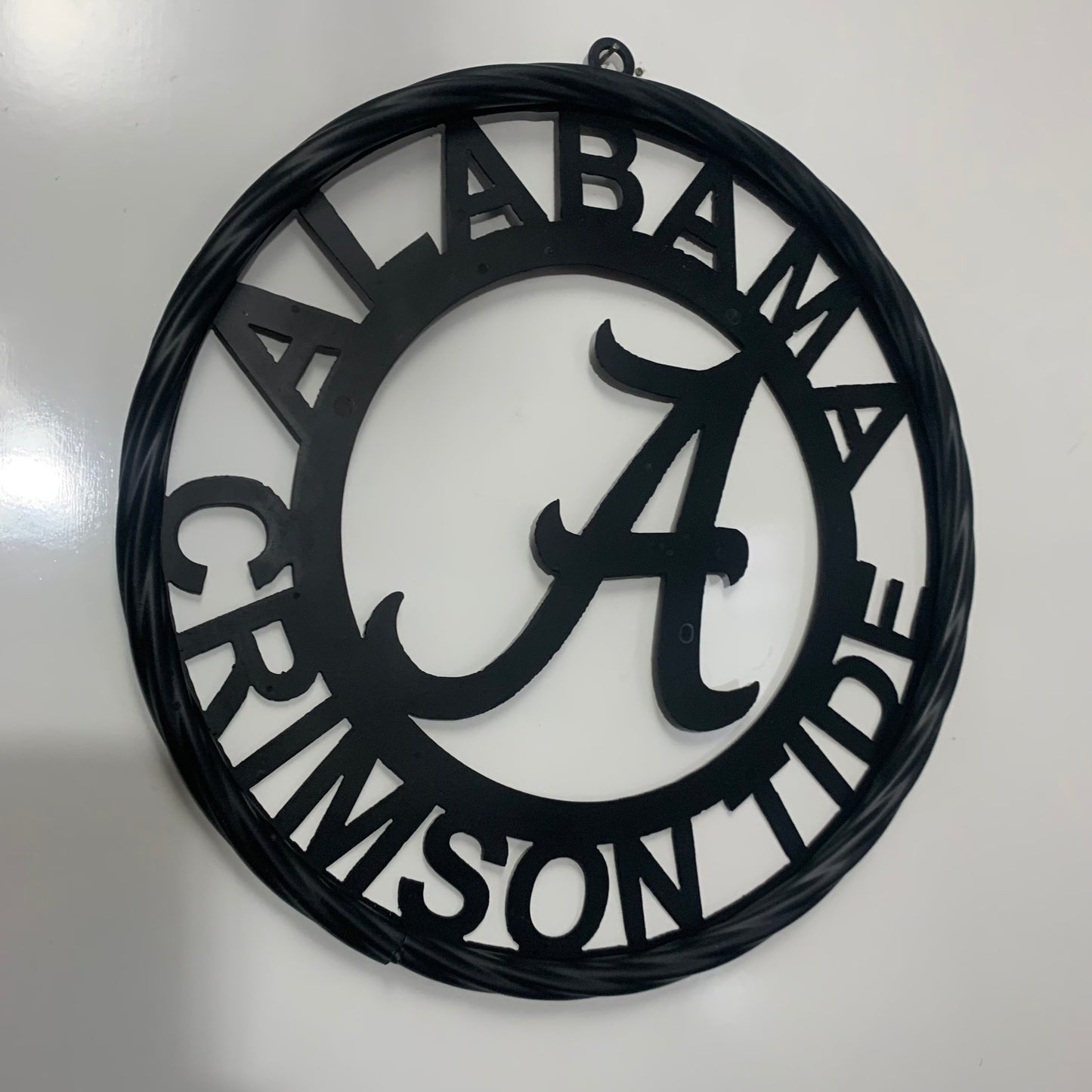 ALABAMA CRIMSON TIDE CUSTOM ALL BLACK METAL VINTAGE SIGN TEAM HANDMADE
