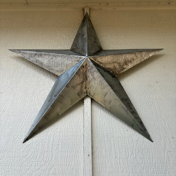 UNFINISHED GALVANIZED BARN STAR 3" TO 120" METAL WALL ART WESTERN HOME  DECOR HANDMADE #EH10418