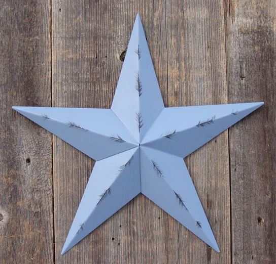 #EH10412 RUSTIC BARN STAR 32",40",53" METAL WALL ART MULTI COLOR WESTERN HOME DECOR HANDMADE