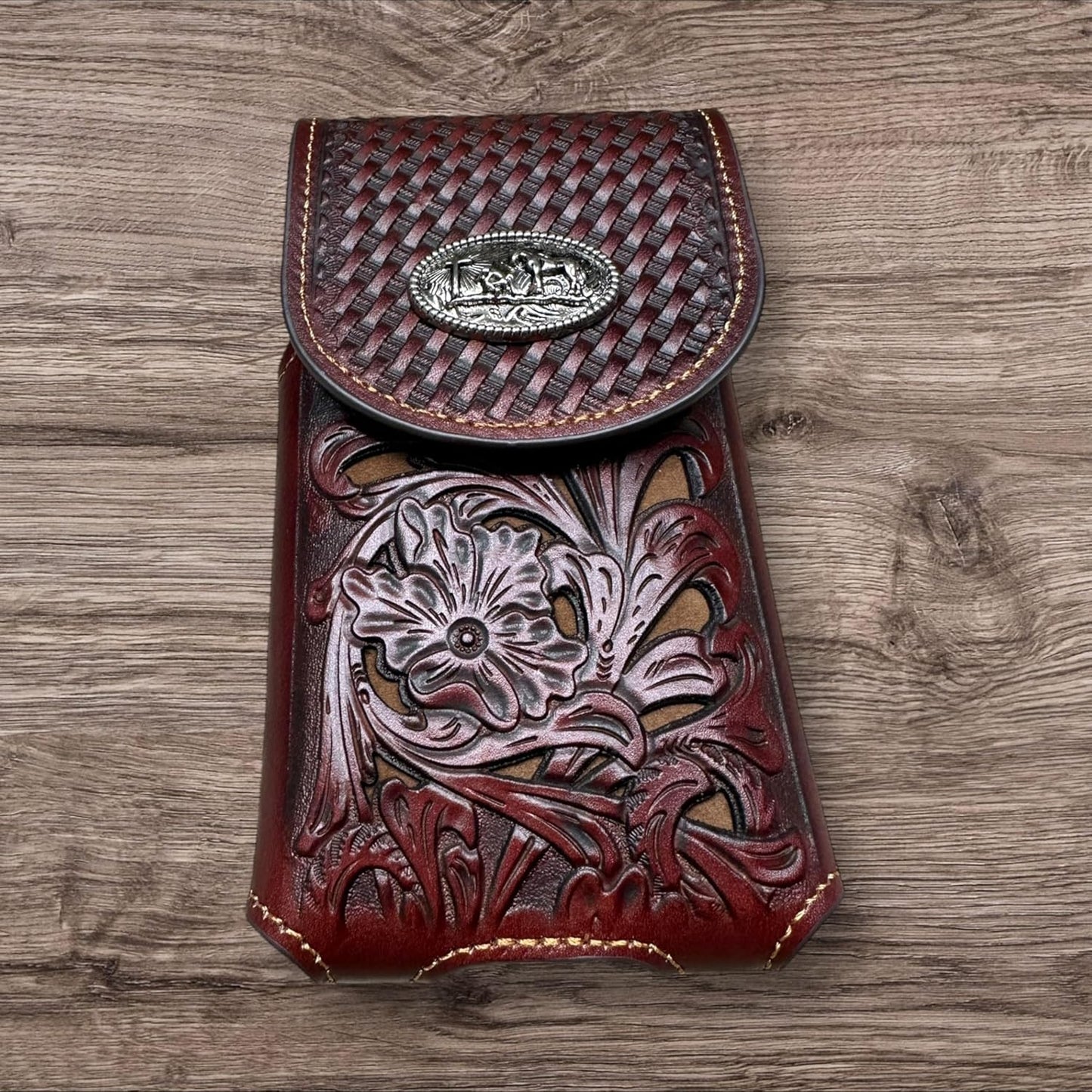 7" LEATHER HOLSTER POUCH EXTRA LARGE  BELT LOOP CELL PHONE CASE UNIVERSAL OVERSIZE MULTI STYLES