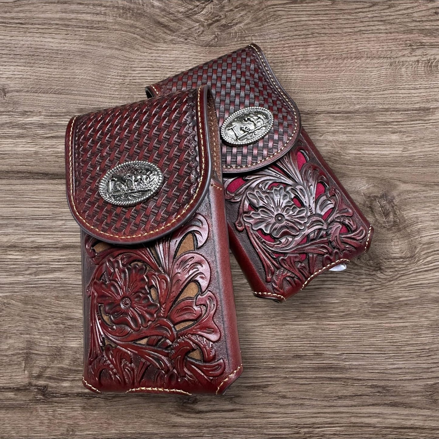 7" LEATHER HOLSTER POUCH EXTRA LARGE  BELT LOOP CELL PHONE CASE UNIVERSAL OVERSIZE MULTI STYLES