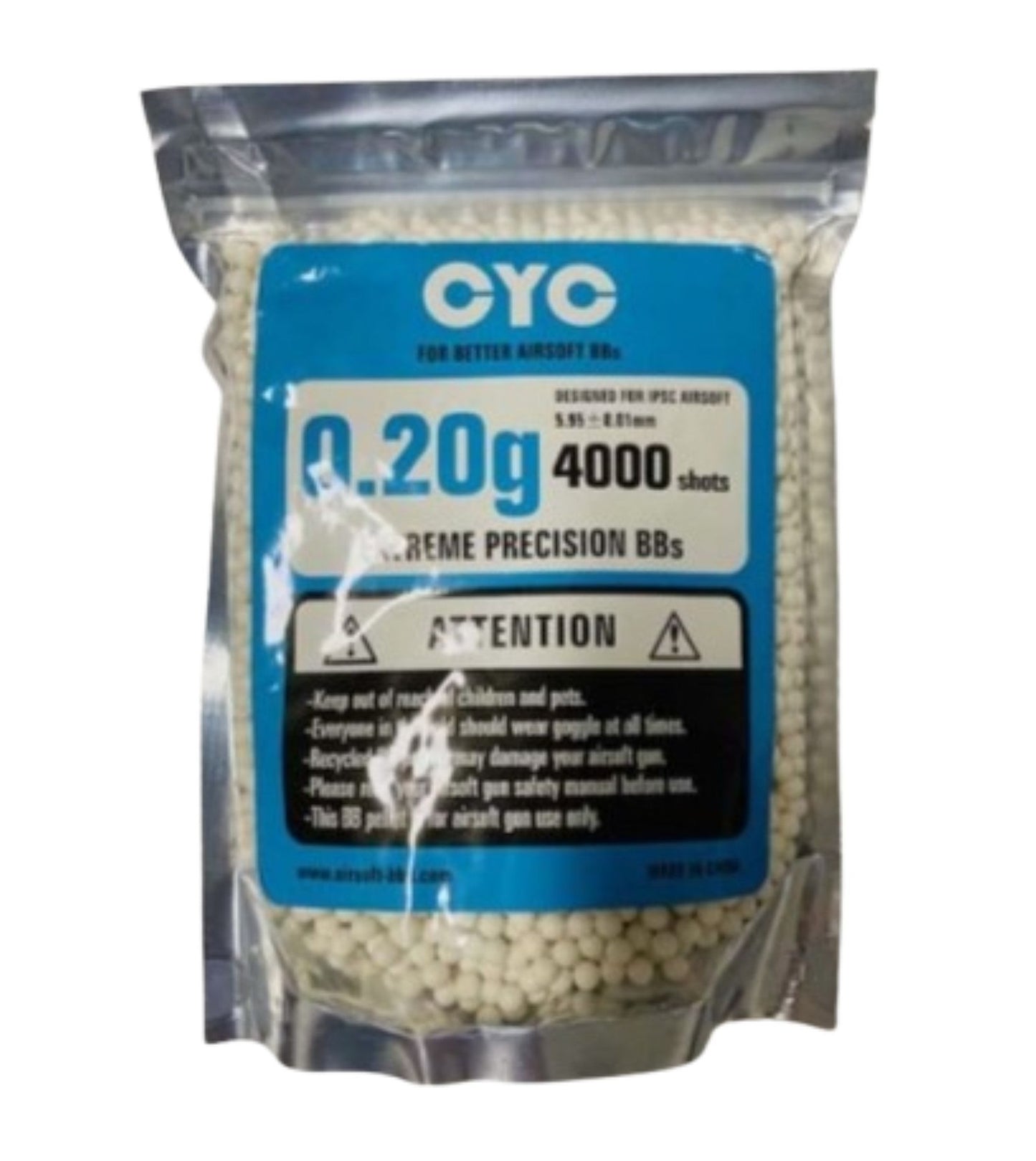 4000 SHOTS HEAVY BB PELLETS 0.20g Plastic Pellets Air Soft Guns Ammo Airsoft BB's bullets #EH13667
