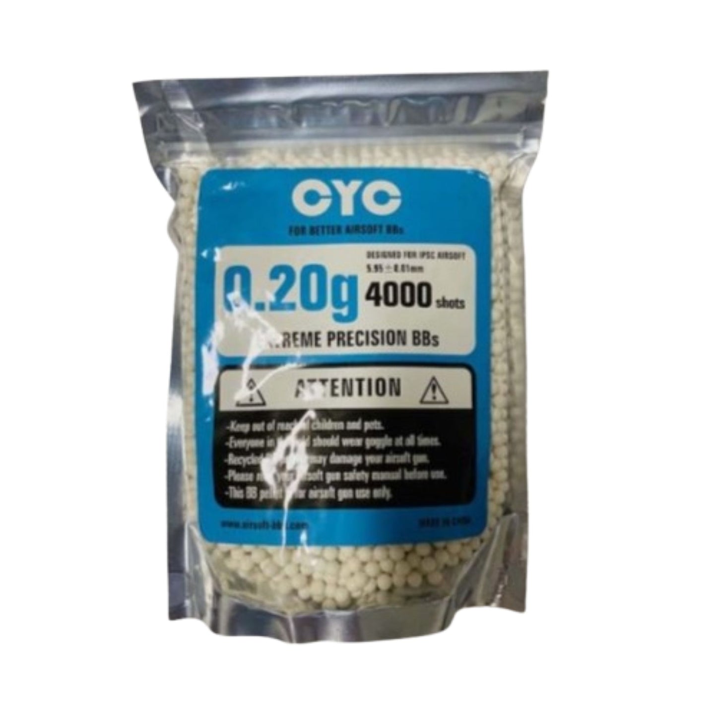 4000 SHOTS HEAVY BB PELLETS 0.20g Plastic Pellets Air Soft Guns Ammo Airsoft BB's bullets #EH13667