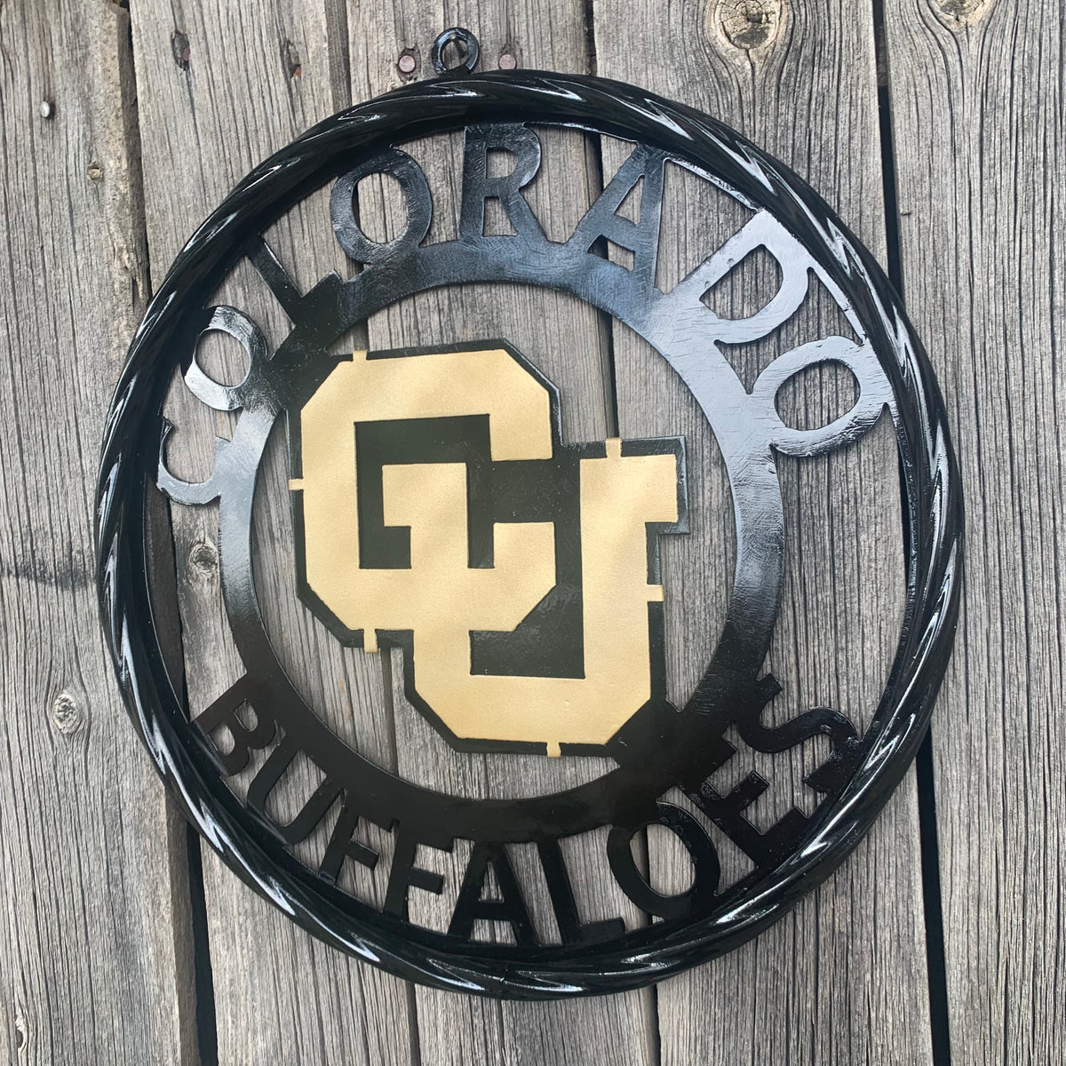 COLORADO BUFFALOES CUSTOM METAL VINTAGE CRAFT SIGN TEAM ART WESTERN HOME DECOR HANDMADE