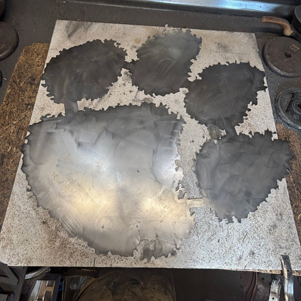 CLEMSON TIGERS PAW CUSTOM RAW METAL VINTAGE CRAFT SIGN WALL ART TEAM SIGN HANDMADE STYLE# 2 #EH12745