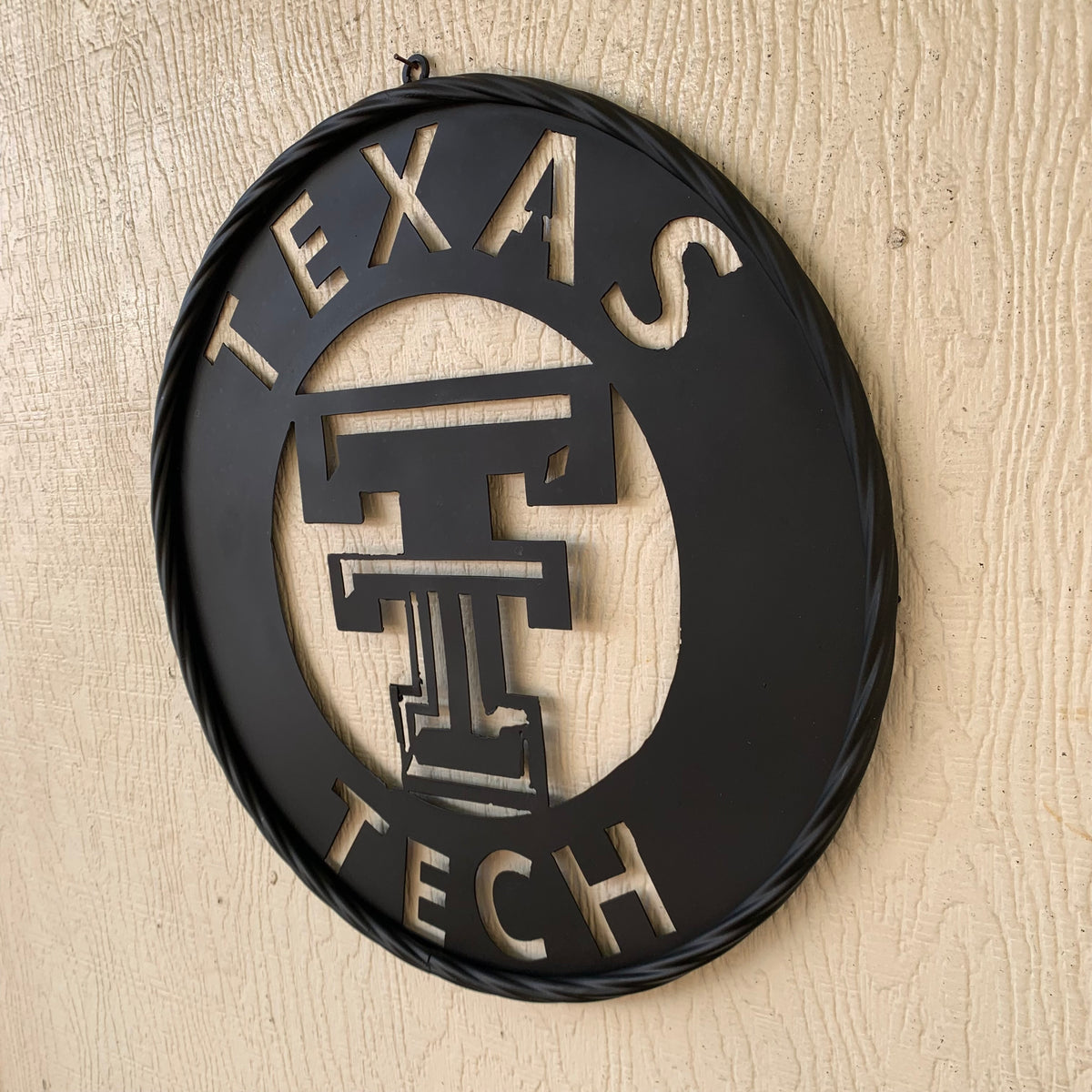 12",18",24",32",36" TEXAS TECH RUSTIC BLACK CUSTOM METAL VINTAGE CRAFT TEAM SIGN HANDMADE TO ORDER