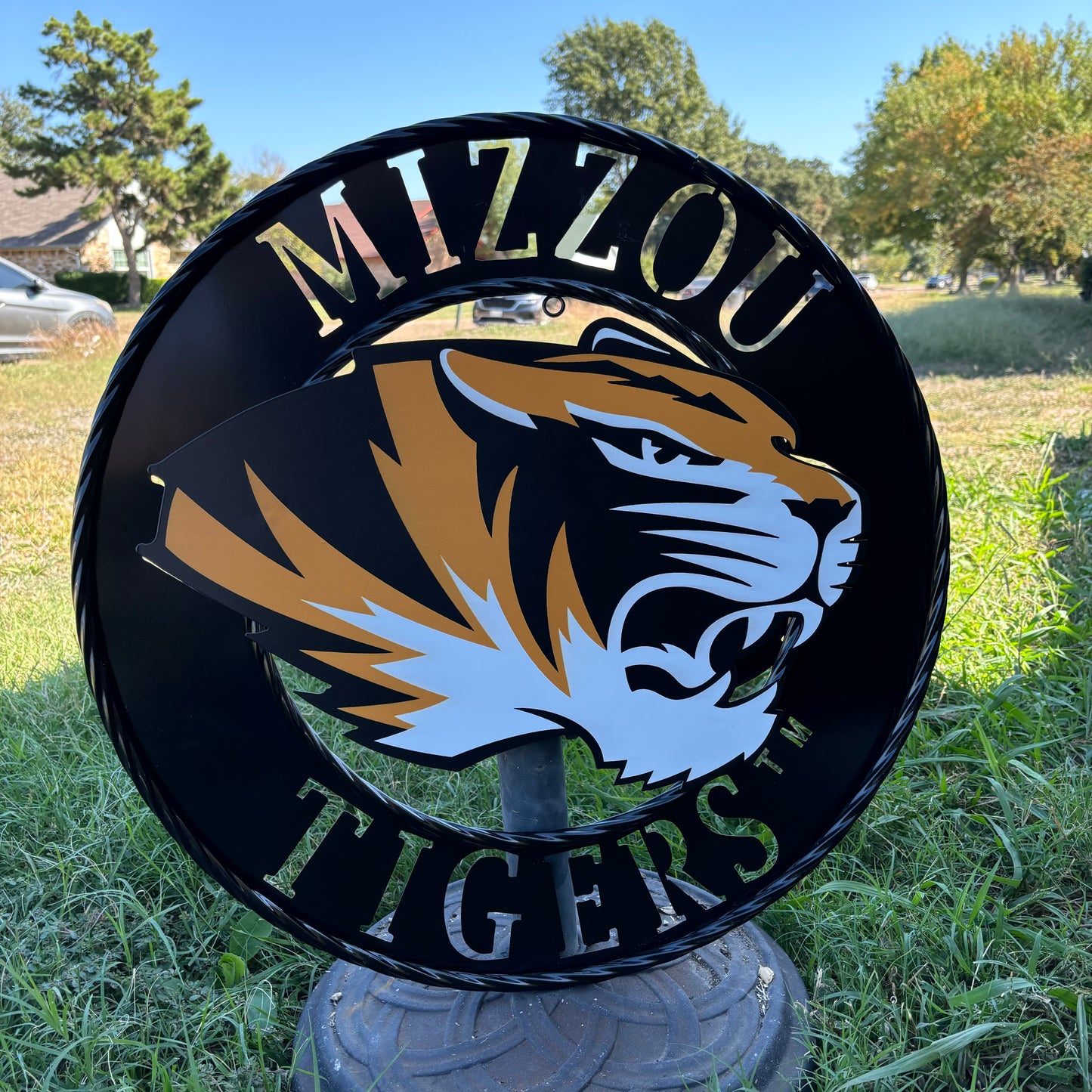 MIZZOU TIGERS MISSOURI CUSTOM METAL VINTAGE CRAFT TEAM SIGN HANDMADE