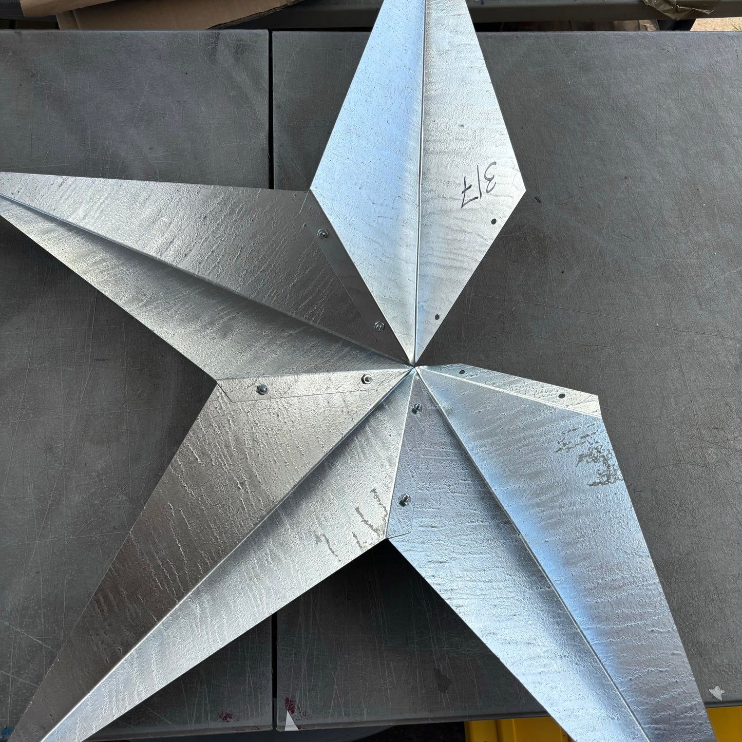 UNFINISHED GALVANIZED KIT STAR 3" TO 120" METAL BARN COUNTRY STAR WALL ART WESTERN HOME  DECOR HANDMADE #EH10418