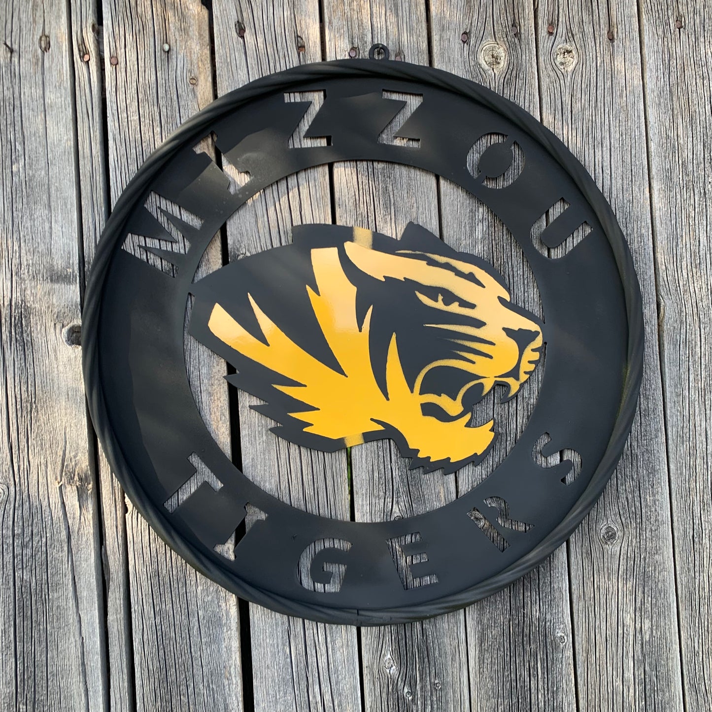MIZZOU TIGERS MISSOURI CUSTOM METAL VINTAGE CRAFT TEAM SIGN HANDMADE