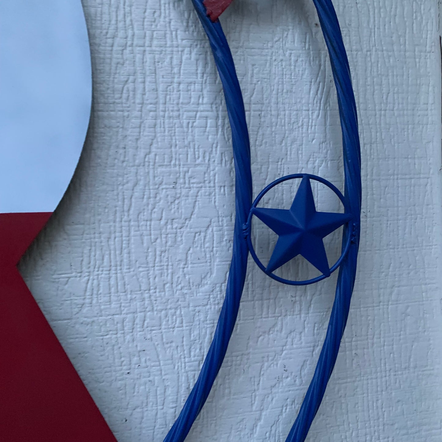 #EH11299 CUSTOM NAME XR ROOFING STYLE SIGN RED,WHITE & BLUE TEXAS FLAG LOGO HANDMADE