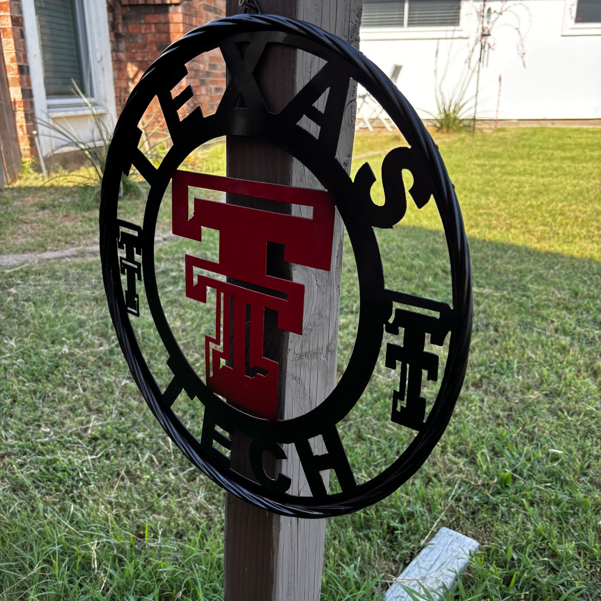 TEXAS TECH CUSTOM METAL VINTAGE CRAFT SIGN WESTERN HOME DECOR HANDMADE 12",18",24",32",36"