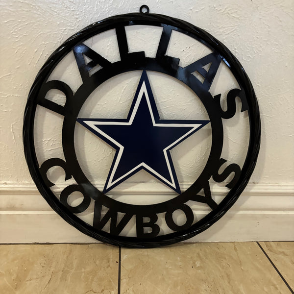 18",24",36" DALLAS COWBOYS METAL WALL ART WESTERN HOME DECOR VINTAGE RUSTIC BRONZE NEW #EH12316