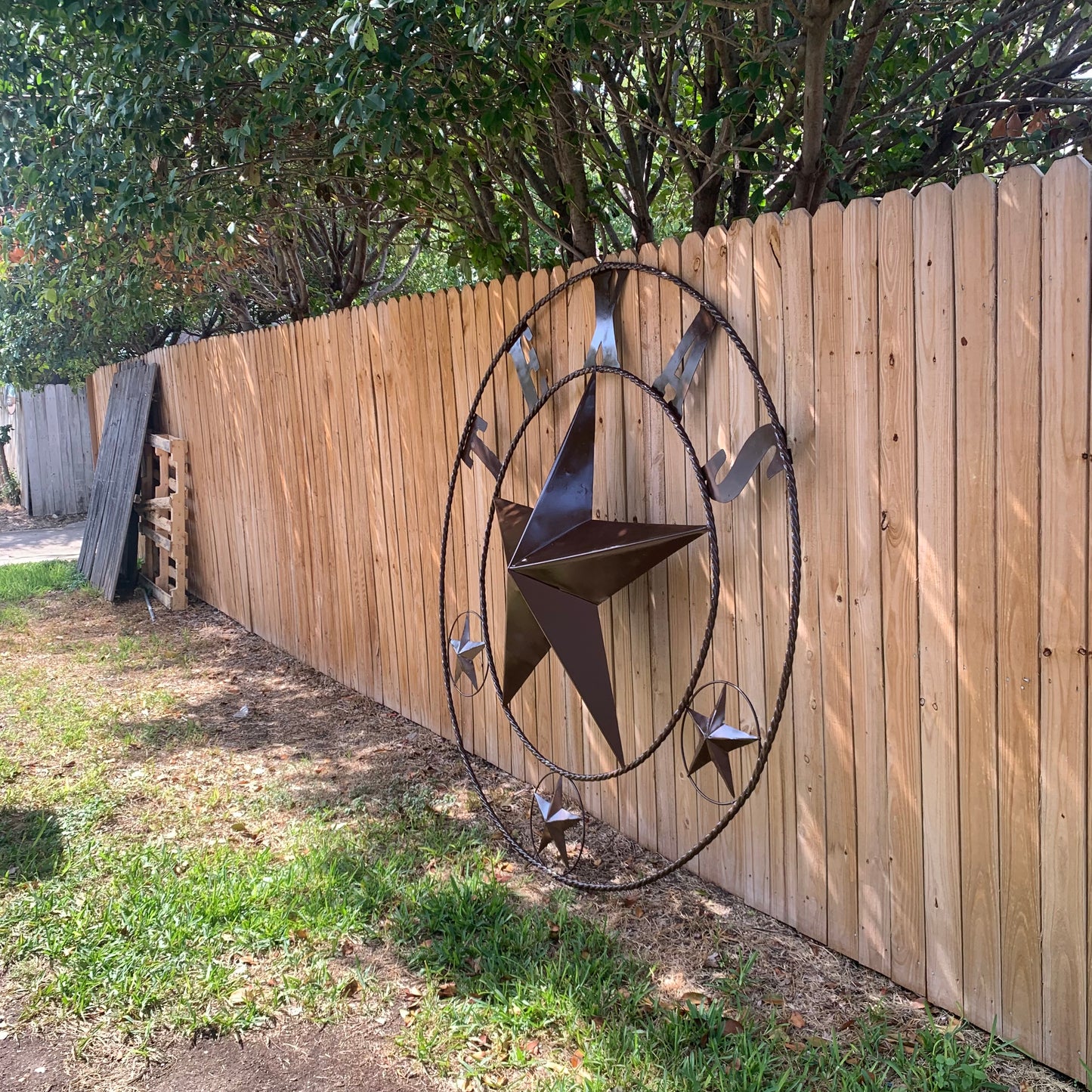 6 FOOT TEXAS LONE STAR GIANT LARGE OVERSIZE BARN STAR METAL RUSTIC BRONZE COPPER WALL ART WESTERN HOME DECOR HANDMADE NEW EH10523