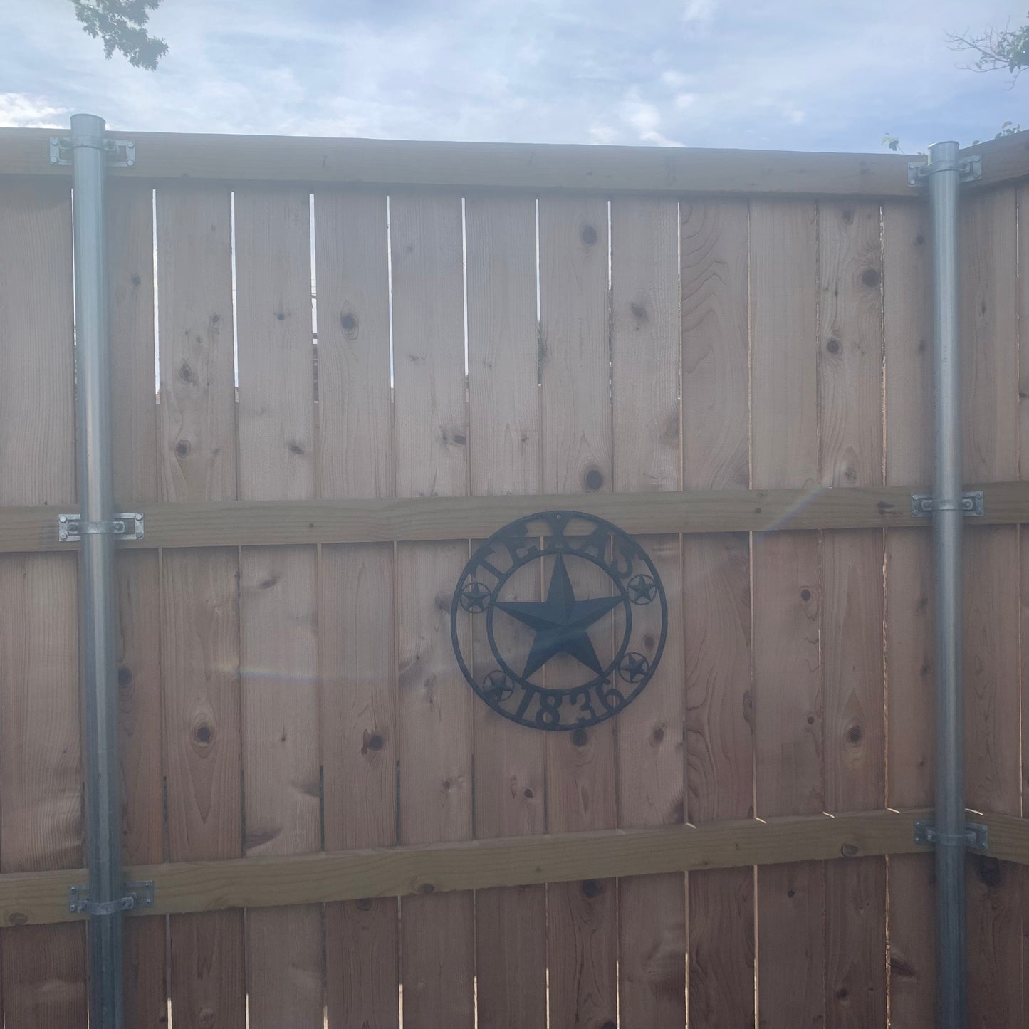 TEXAS 1836 BLACK BARN STAR METAL LONESTAR WESTERN HOME DECOR HANDMADE NEW 16",24",36",50"