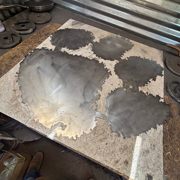 CLEMSON TIGERS PAW CUSTOM RAW METAL VINTAGE CRAFT SIGN WALL ART TEAM SIGN HANDMADE STYLE# 2 #EH12745