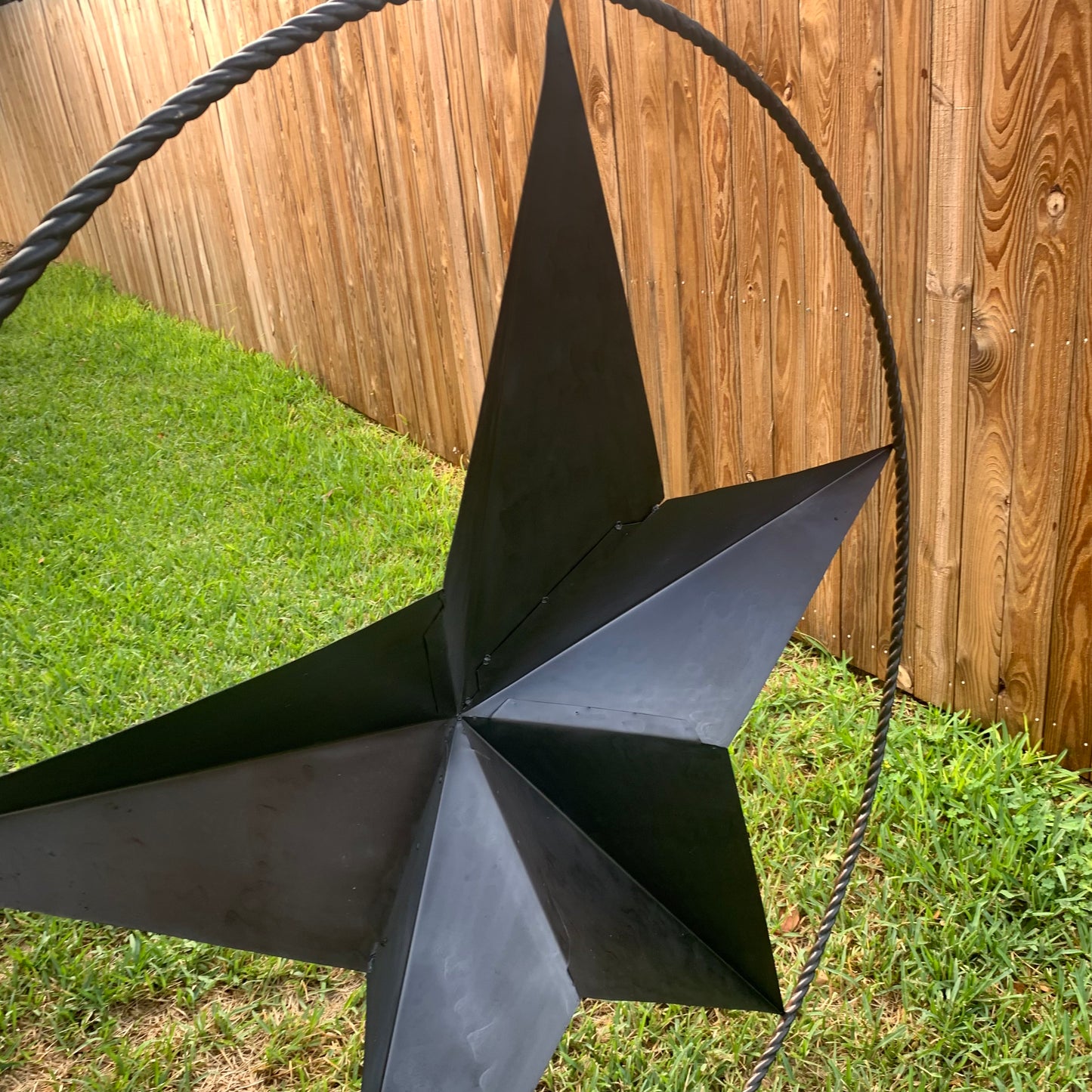 LONE STAR 60" BARN STAR METAL RUSTIC  BRONZE VINTAGE COPPER WALL ART WESTERN HOME DECOR HANDMADE NEW EH10524