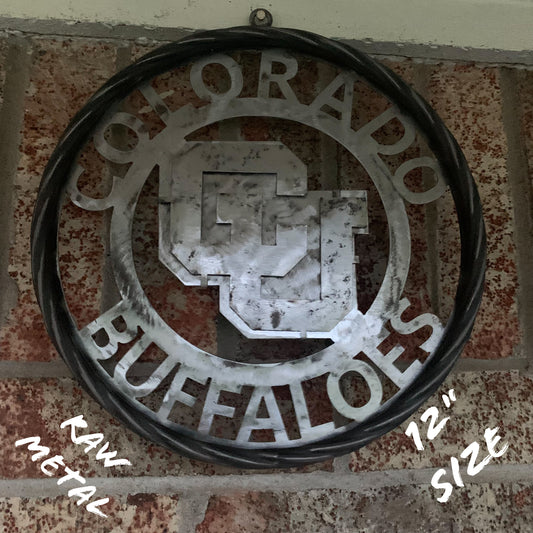COLORADO BUFFALOES CUSTOM RAW METAL VINTAGE CRAFT SIGN TEAM ART WESTERN HOME DECOR HANDMADE