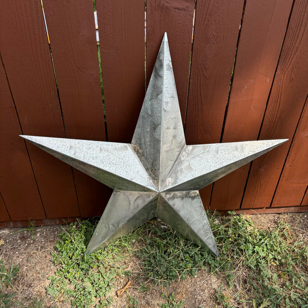 UNFINISHED GALVANIZED BARN STAR 3" TO 120" METAL WALL ART WESTERN HOME  DECOR HANDMADE #EH10418