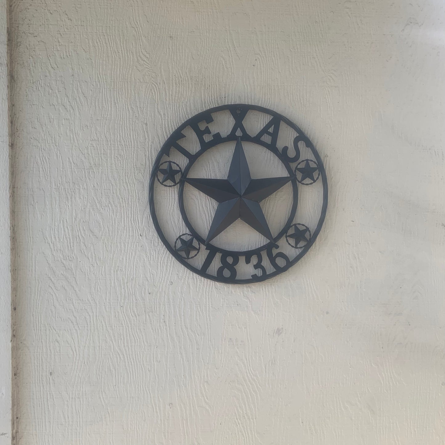 TEXAS 1836 BLACK BARN STAR METAL LONESTAR WESTERN HOME DECOR HANDMADE NEW 16",24",36",50"