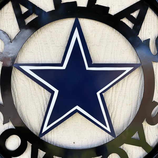 18",24",36" DALLAS COWBOYS METAL WALL ART WESTERN HOME DECOR VINTAGE RUSTIC BRONZE NEW #EH12316