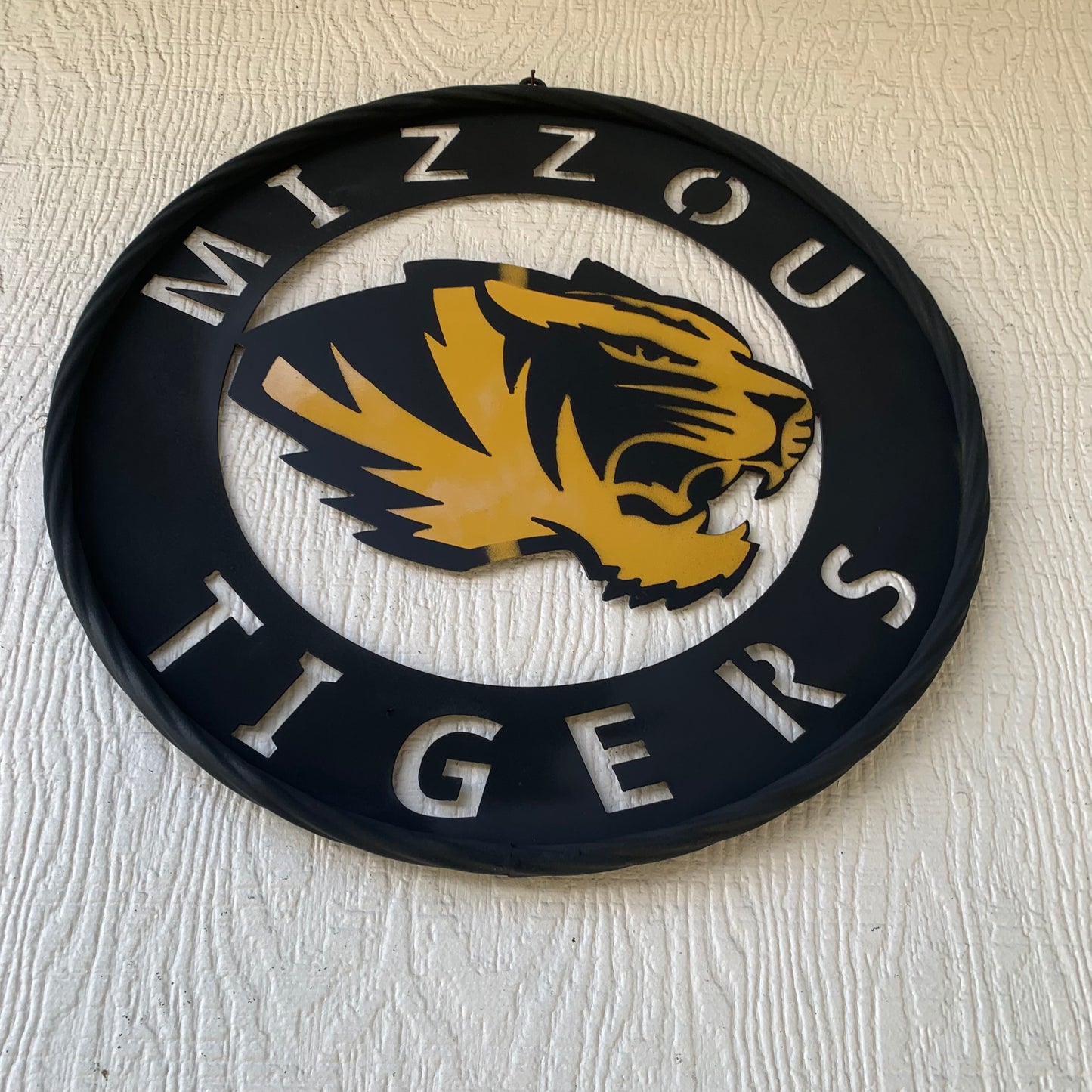 MIZZOU TIGERS MISSOURI CUSTOM METAL VINTAGE CRAFT TEAM SIGN HANDMADE