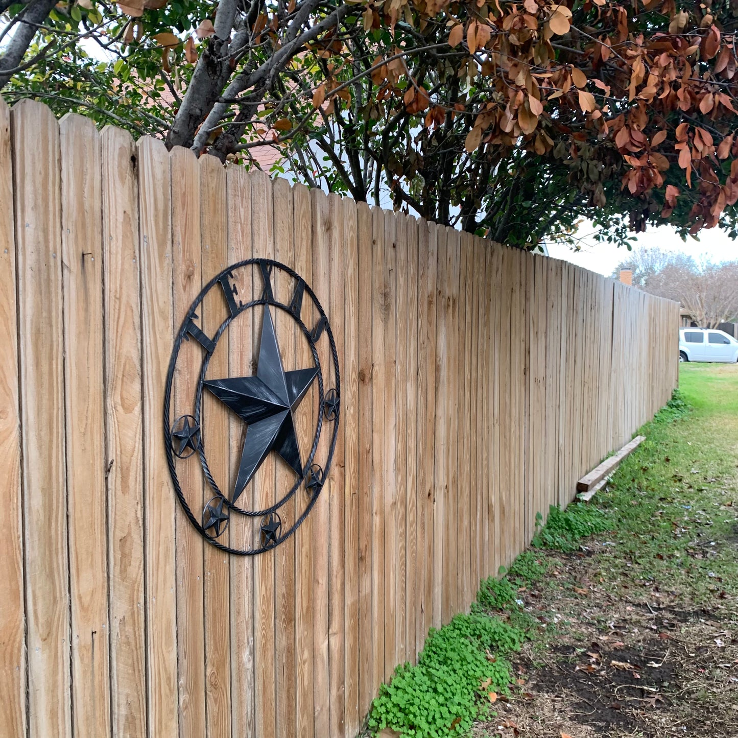 TEXAS BLACK DISTRESSED STAR TWO TONE TEXTURE BARN STAR METAL LONESTAR TWISTED ROPE RING WESTERN HOME DECOR HANDMADE NEW