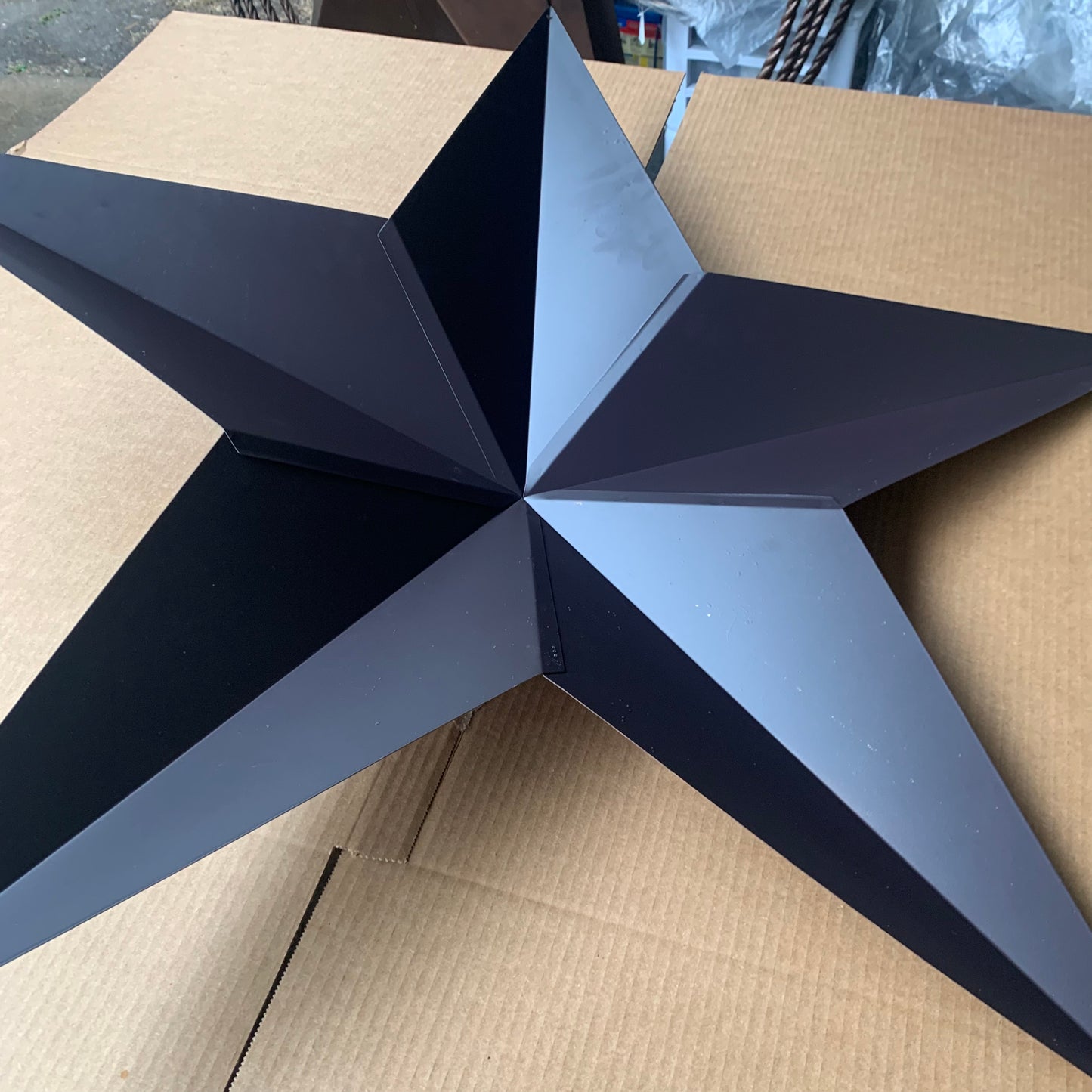 36" BARN STAR RUSTIC BRONZE 5 POINT METAL STAR OF DAVID WESTERN HOME DECOR HANDMADE NEW #EH10047