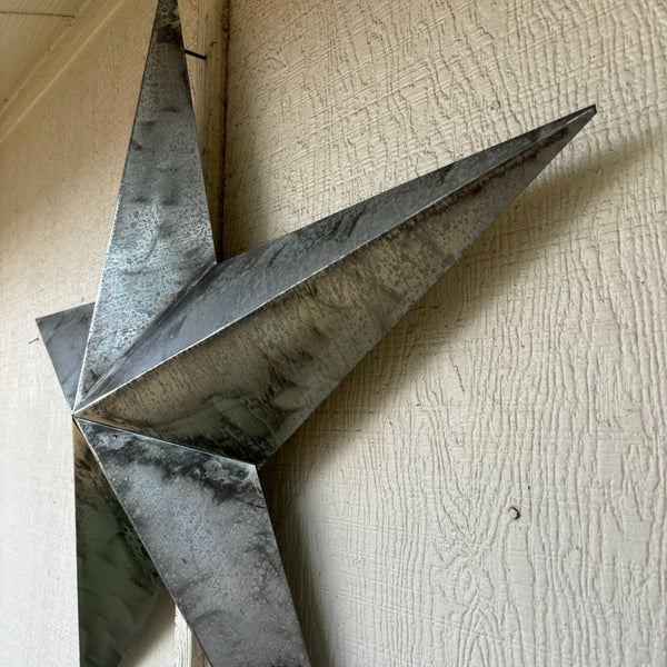 UNFINISHED GALVANIZED BARN STAR 3" TO 120" METAL WALL ART WESTERN HOME  DECOR HANDMADE #EH10418