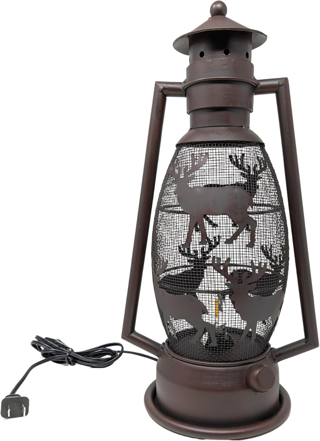 DEER COUNTRY METAL ART LAMP WESTERN HOME WALL DECOR NEW ELECTRIC LANTERN LIGHTING #EH12728