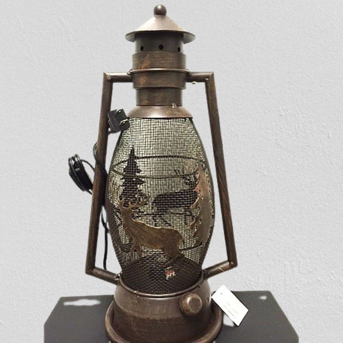DEER COUNTRY METAL ART LAMP WESTERN HOME WALL DECOR NEW ELECTRIC LANTERN LIGHTING #EH12728