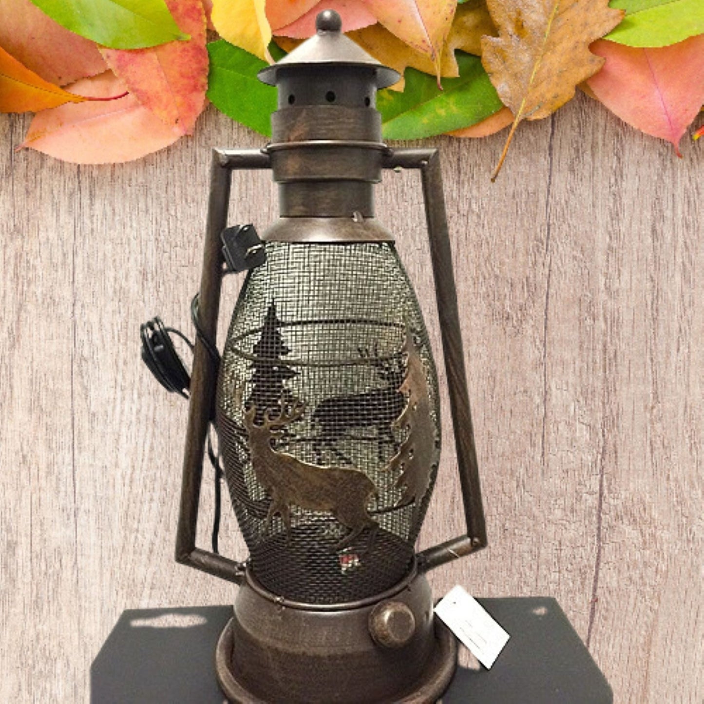 DEER COUNTRY METAL ART LAMP WESTERN HOME WALL DECOR NEW ELECTRIC LANTERN LIGHTING #EH12728