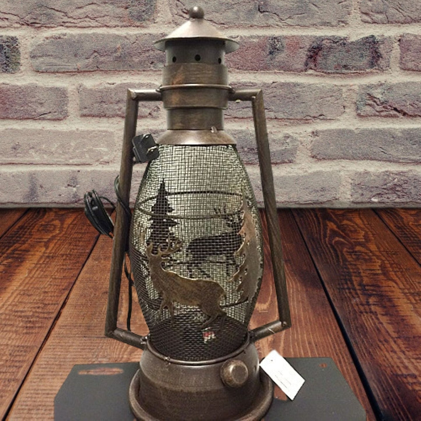 DEER COUNTRY METAL ART LAMP WESTERN HOME WALL DECOR NEW ELECTRIC LANTERN LIGHTING #EH12728