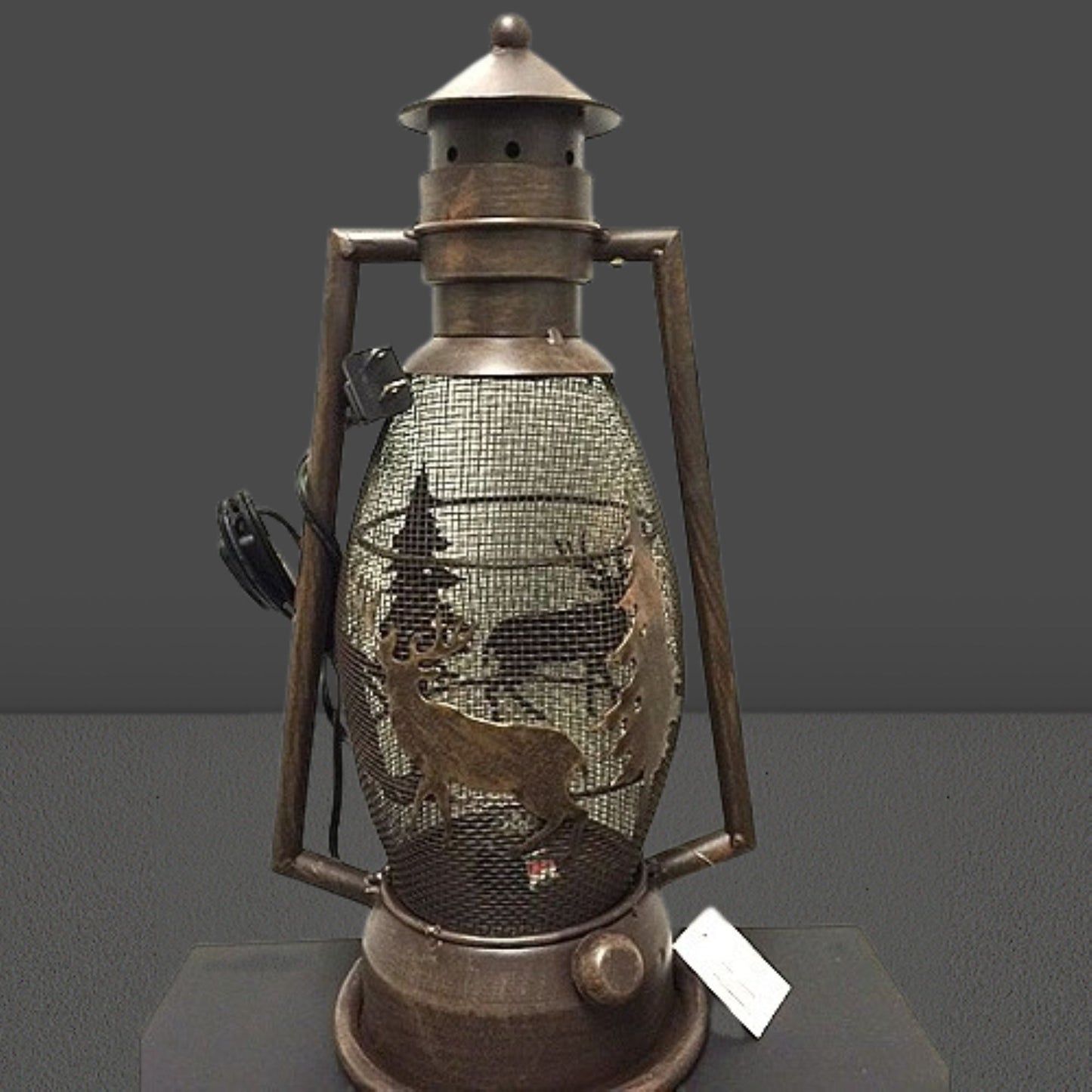 DEER COUNTRY METAL ART LAMP WESTERN HOME WALL DECOR NEW ELECTRIC LANTERN LIGHTING #EH12728