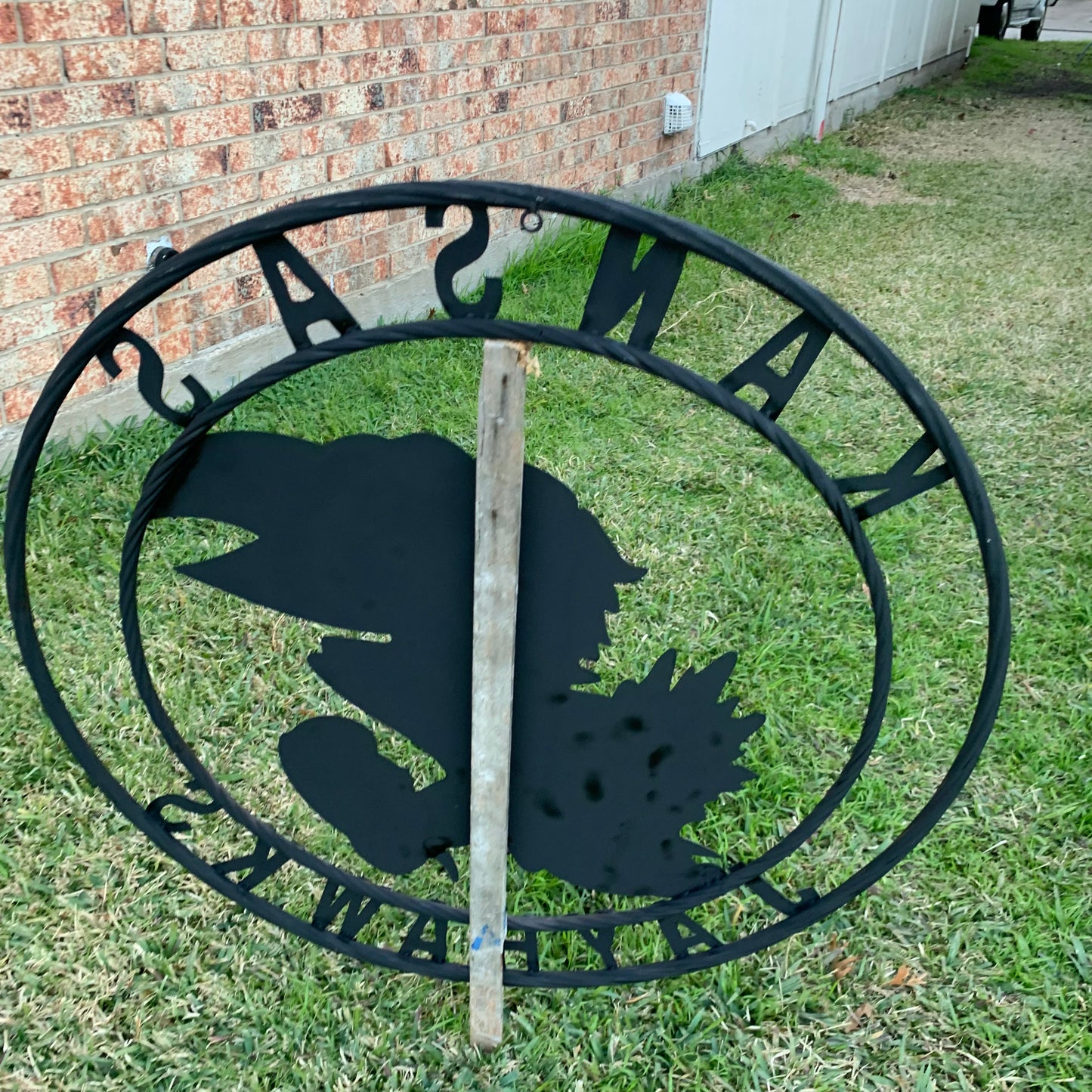 KANSAS JAYHAWKS RAW CUSTOM METAL VINTAGE CRAFT SIGN UNPAINTED TEAM HANDMADE