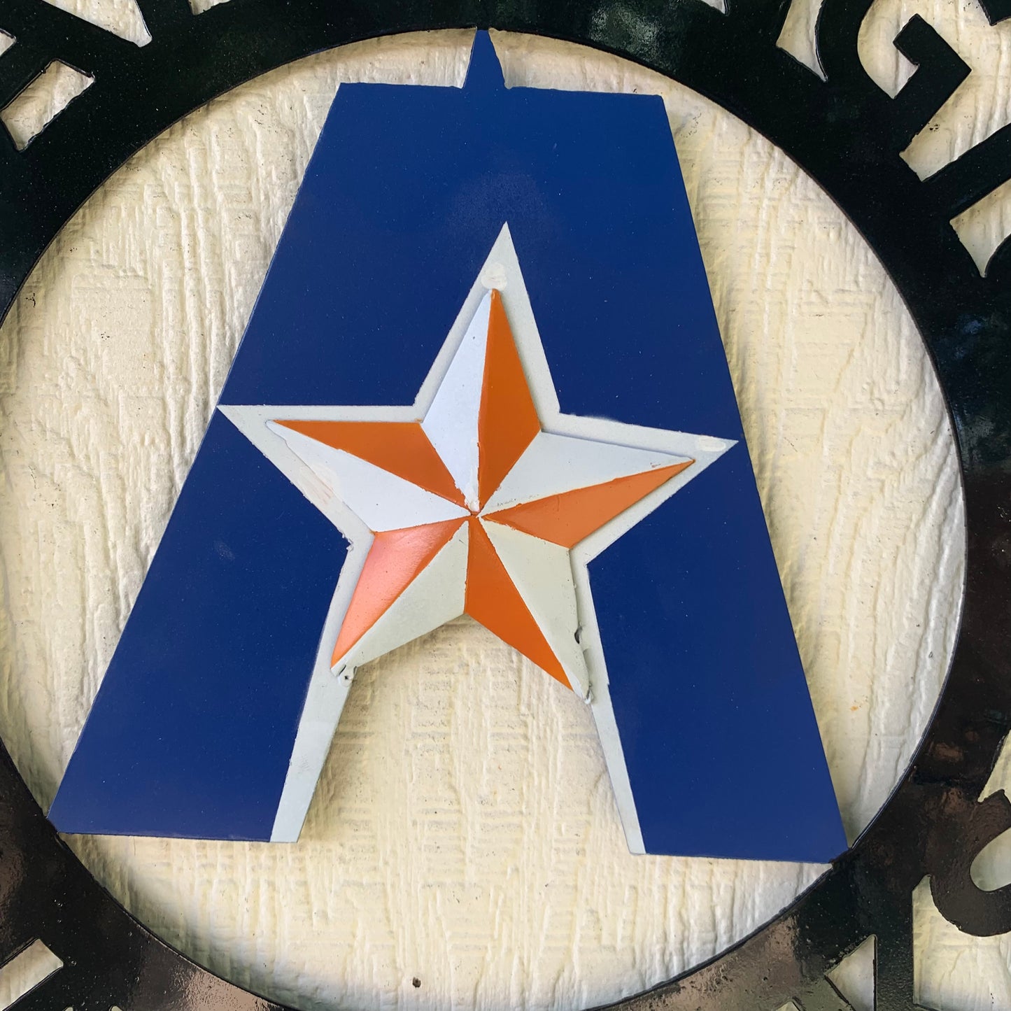 UTA ARLINGTON CUSTOM METAL VINTAGE CRAFT TEAM SIGN WESTERN HOME DECOR HANDMADE