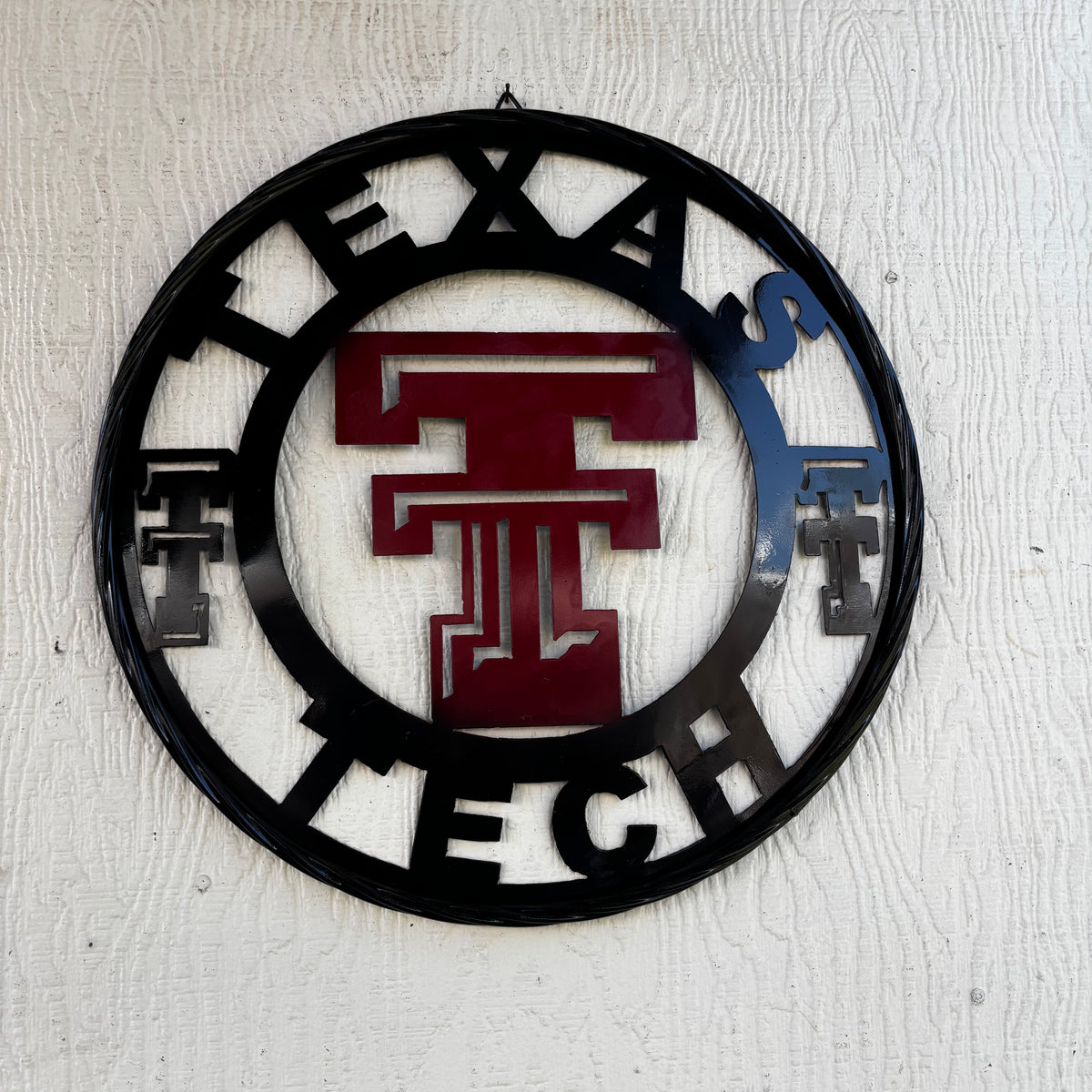 TEXAS TECH CUSTOM METAL VINTAGE CRAFT SIGN WESTERN HOME DECOR HANDMADE 12",18",24",32",36"