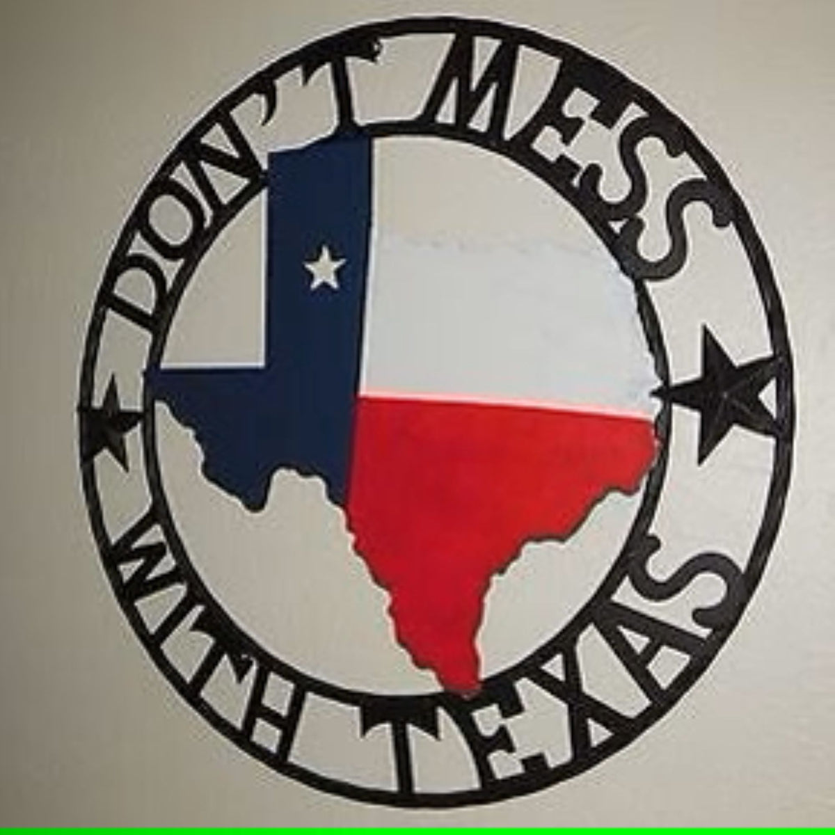 24" DON'T MESS WITH TEXAS MAP BARN METAL SIGN WALL DECOR WESTERN HOME DECOR NEW HANDMADE #EH12839