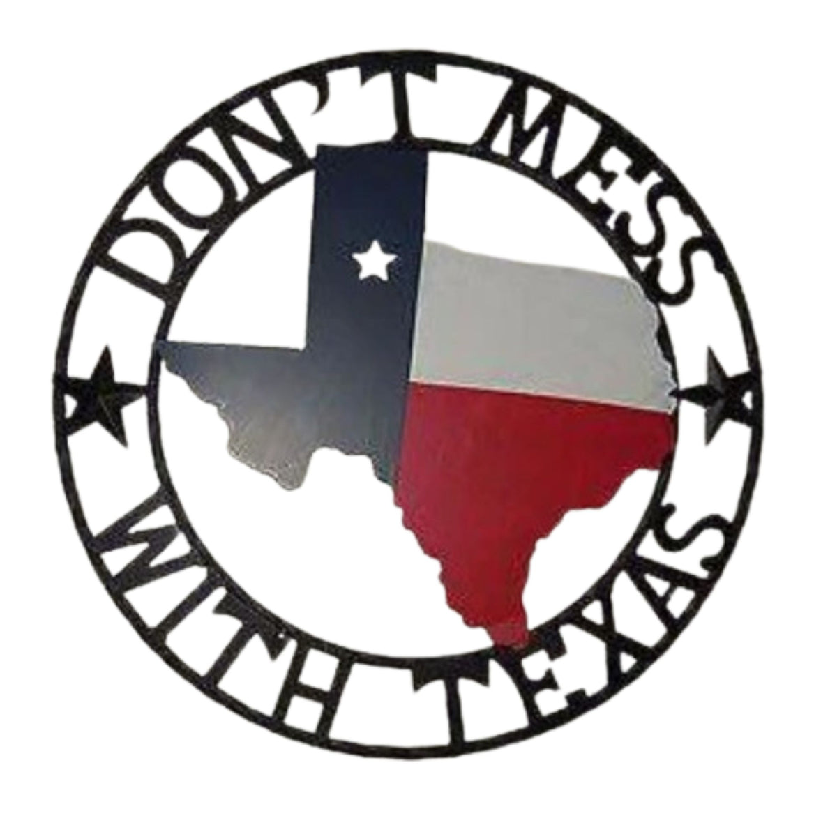 24" DON'T MESS WITH TEXAS MAP BARN METAL SIGN WALL DECOR WESTERN HOME DECOR NEW HANDMADE #EH12839