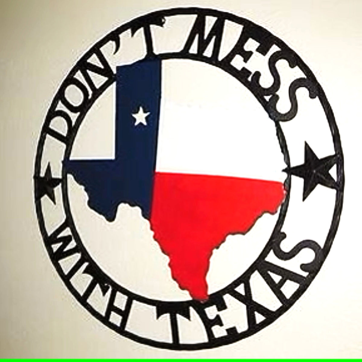 24" DON'T MESS WITH TEXAS MAP BARN METAL SIGN WALL DECOR WESTERN HOME DECOR NEW HANDMADE #EH12839