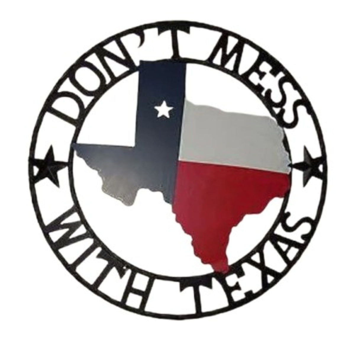 24" DON'T MESS WITH TEXAS MAP BARN METAL SIGN WALL DECOR WESTERN HOME DECOR NEW HANDMADE #EH12839