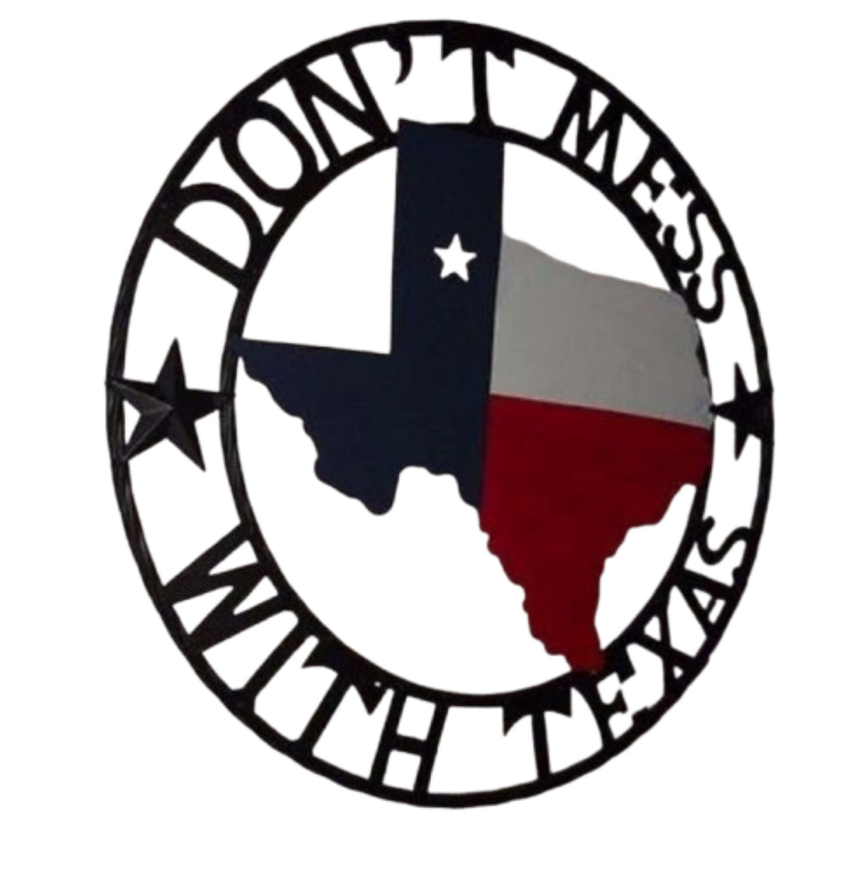 24" DON'T MESS WITH TEXAS MAP BARN METAL SIGN WALL DECOR WESTERN HOME DECOR NEW HANDMADE #EH12839