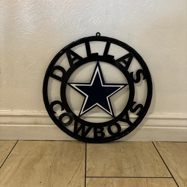 18",24",36" DALLAS COWBOYS METAL WALL ART WESTERN HOME DECOR VINTAGE RUSTIC BRONZE NEW #EH12316