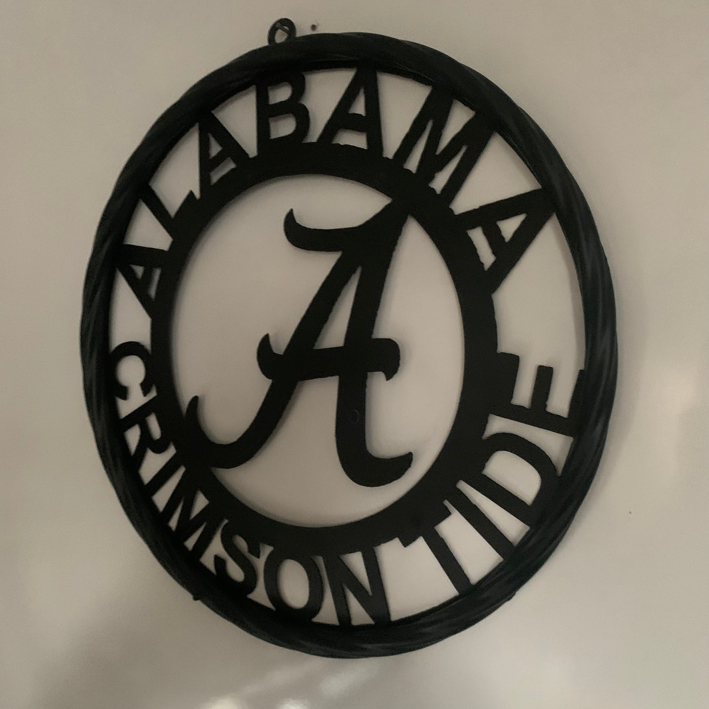 ALABAMA CRIMSON TIDE CUSTOM ALL BLACK METAL VINTAGE SIGN TEAM HANDMADE