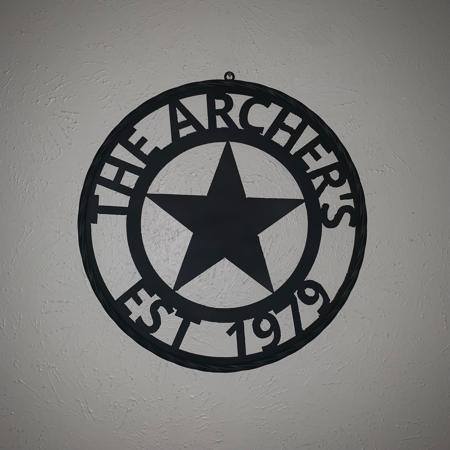 ARCHER STYLE YOUR CUSTOM NAME LASERCUT METAL SIGN WESTERN HOME DECOR HANDMADE ART