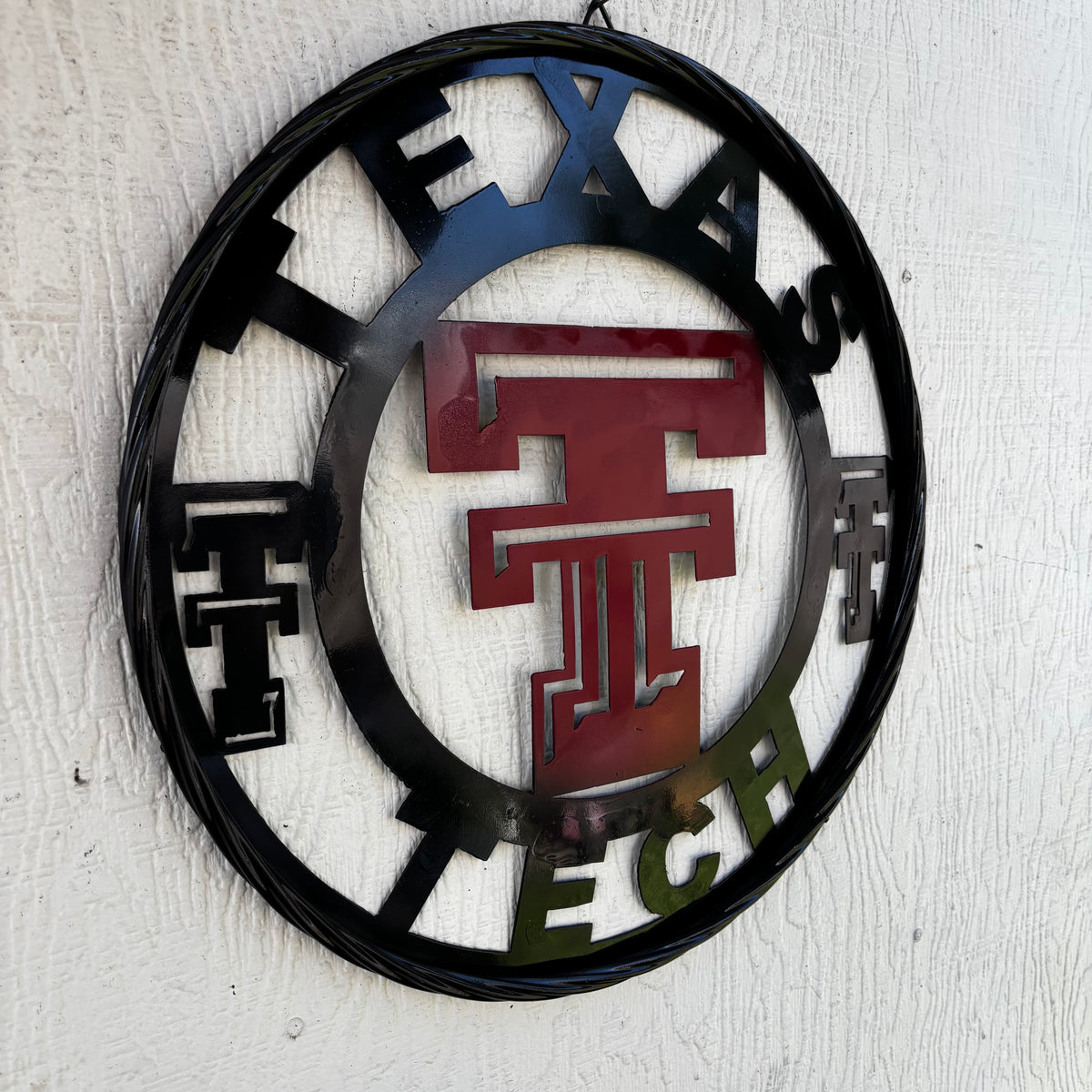TEXAS TECH CUSTOM METAL VINTAGE CRAFT SIGN WESTERN HOME DECOR HANDMADE 12",18",24",32",36"