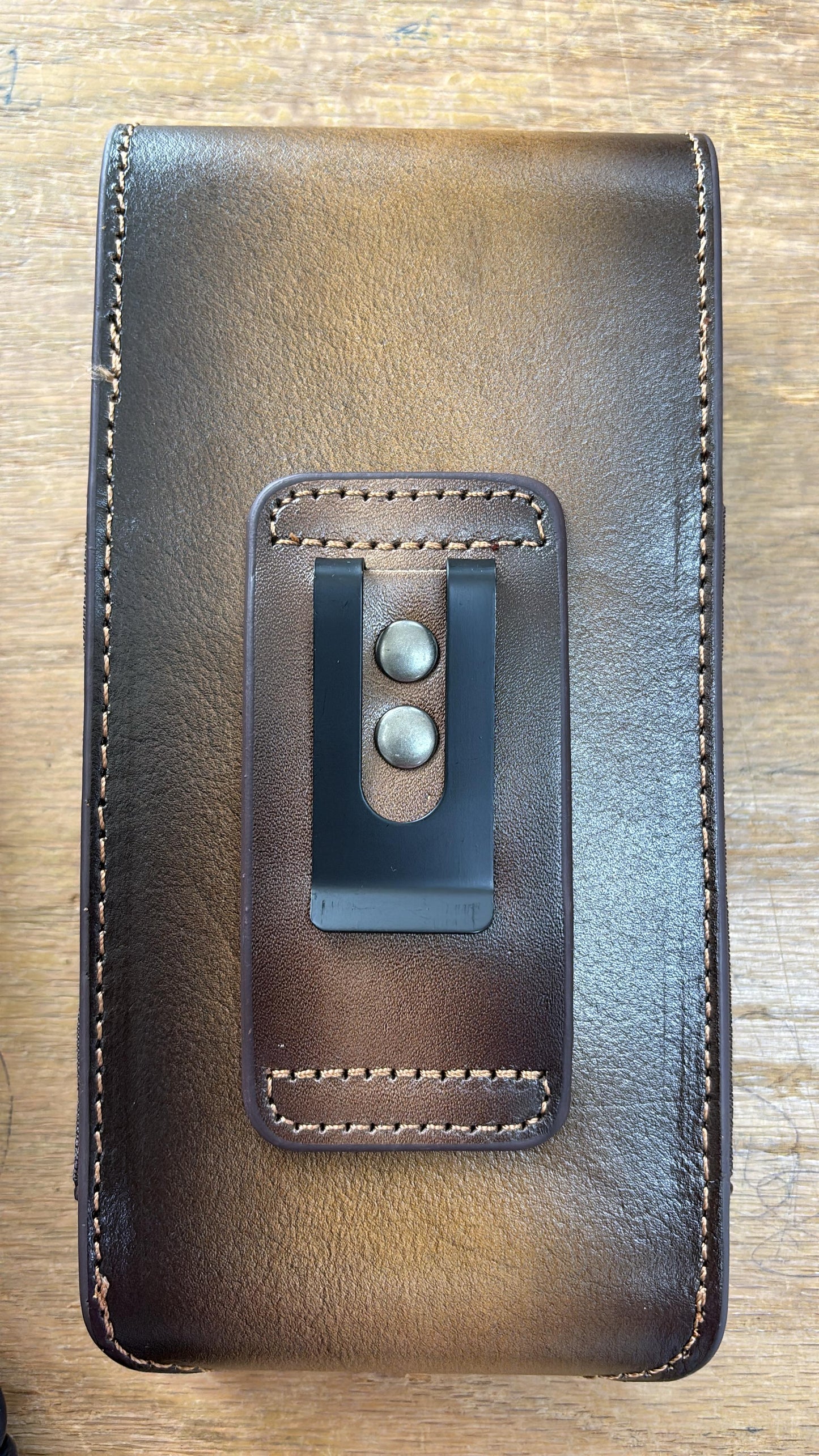 7" COWBOY PRAYER PHONE HOLSTER LEATHER LARGE BELT LOOP CASE UNIVERSAL #EH13817